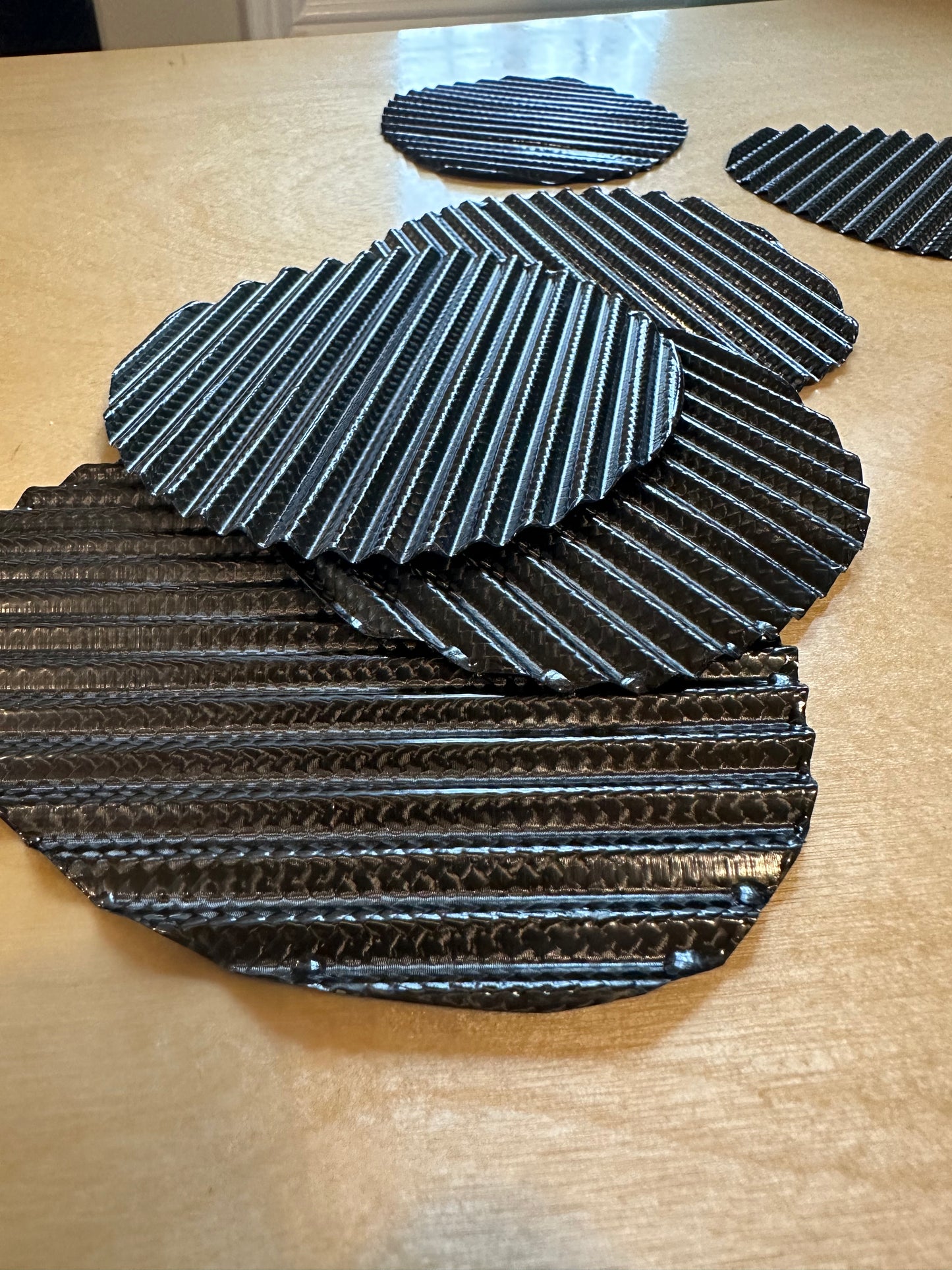 Carbon Fiber Potato Chip Coaster