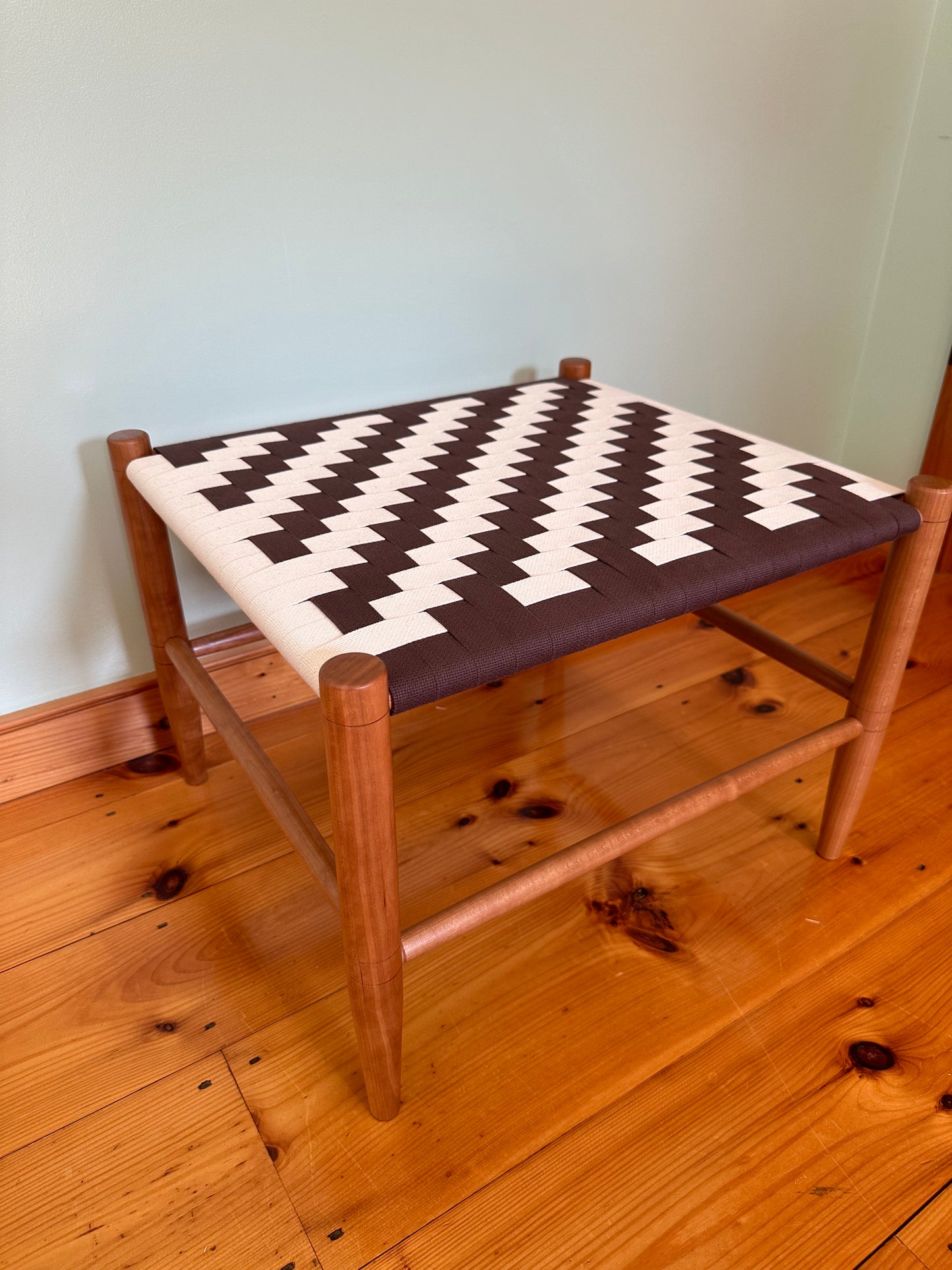 Boot Stool, Brown & Natural