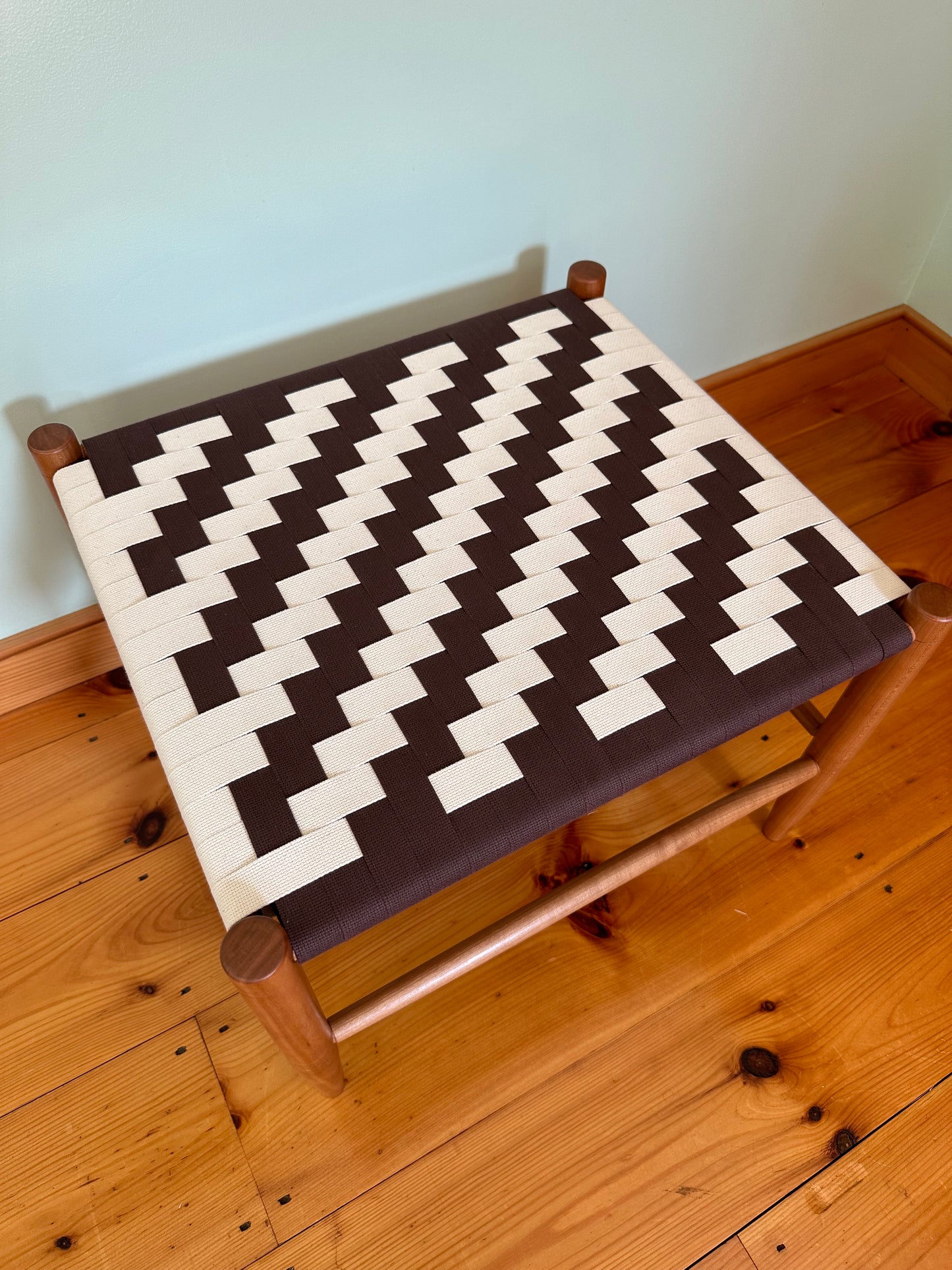 Boot Stool, Brown & Natural